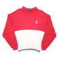 Mens Red Nautica Collared Yacht Motif Crewneck Jumper