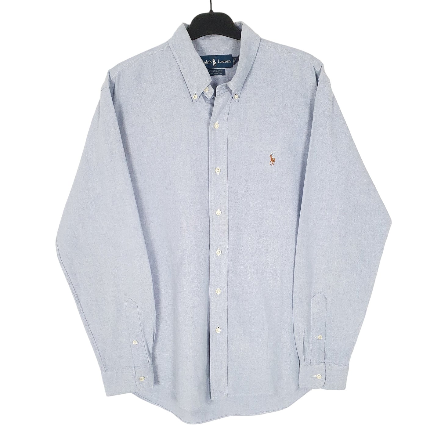 Ralph Lauren Long Sleeve Custom Fit Shirt Blue