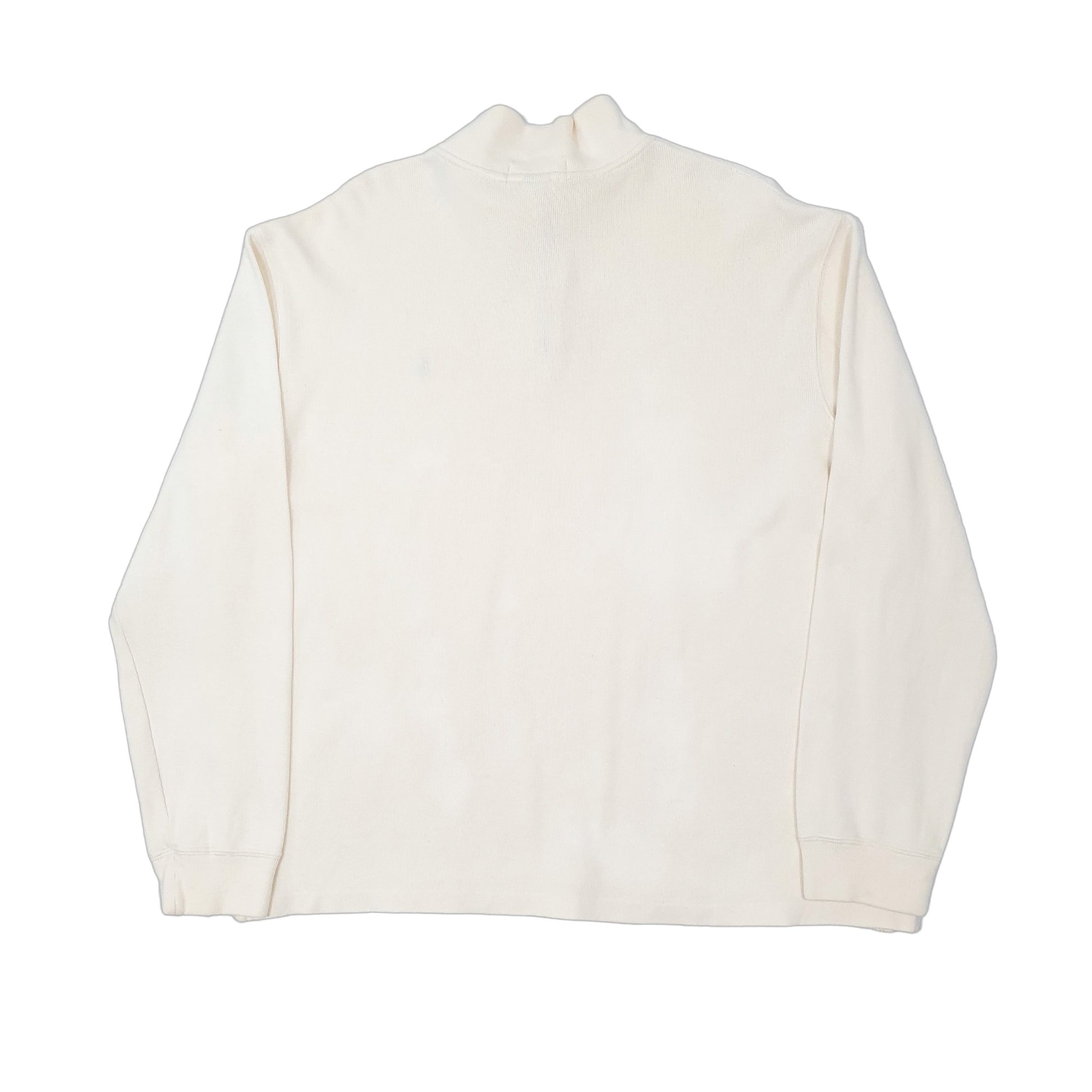 Mens Cream Polo Ralph Lauren  Quarter Zip Jumper