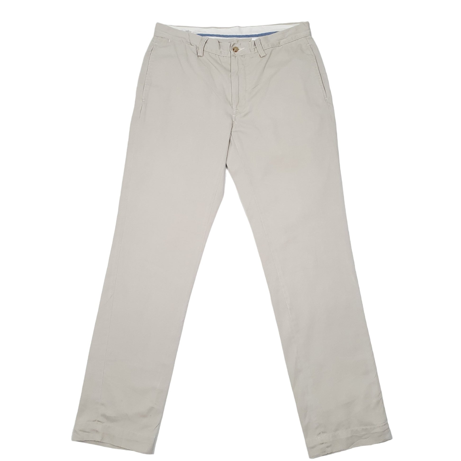 Mens Beige Polo Ralph Lauren Straight Fit Chino Trousers