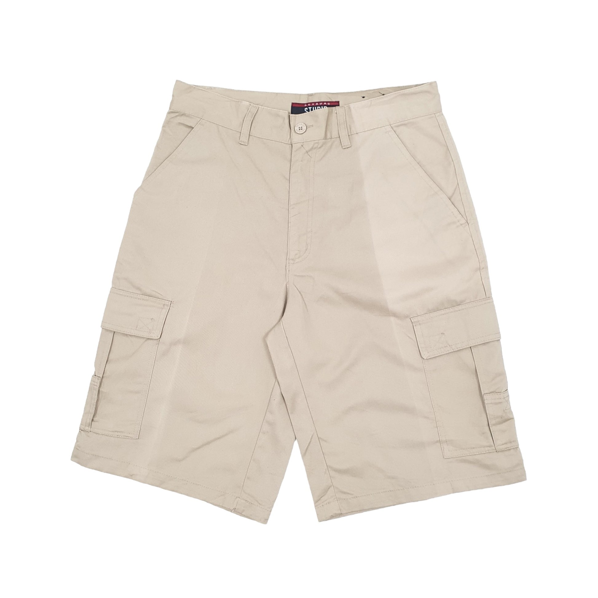 Mens Beige Nevada Combat Cargo Shorts