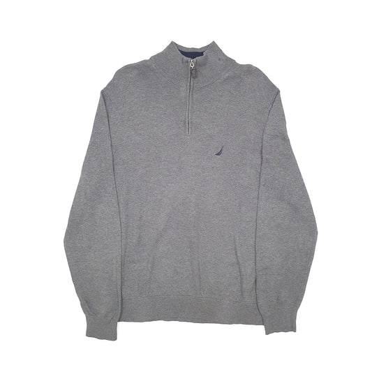 Nautica Quarter Zip L Grey