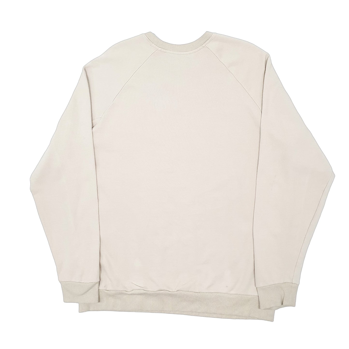 Mens Beige Columbia Spellout Crewneck Jumper