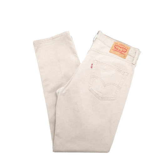 Levis 511 Slim Fit Jeans W34 L30 Beige