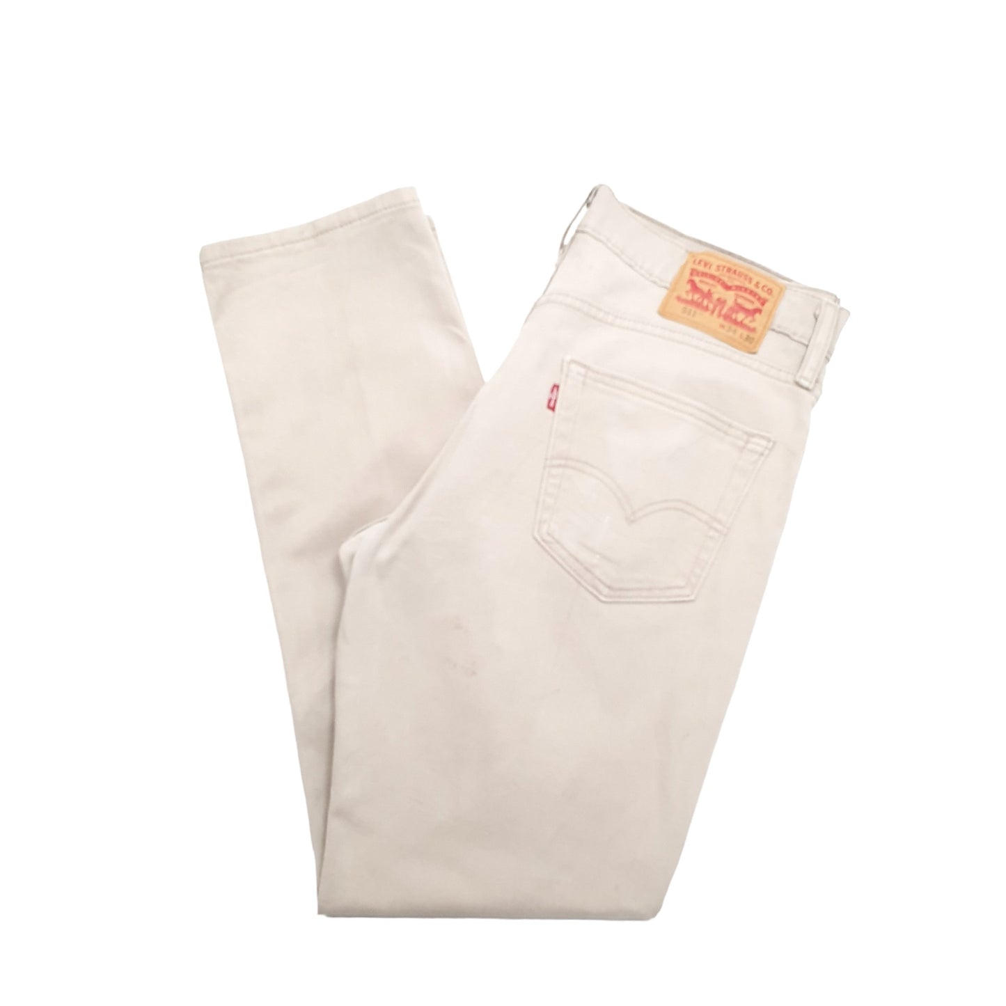 Levis 511 Slim Fit Jeans W34 L30 Beige