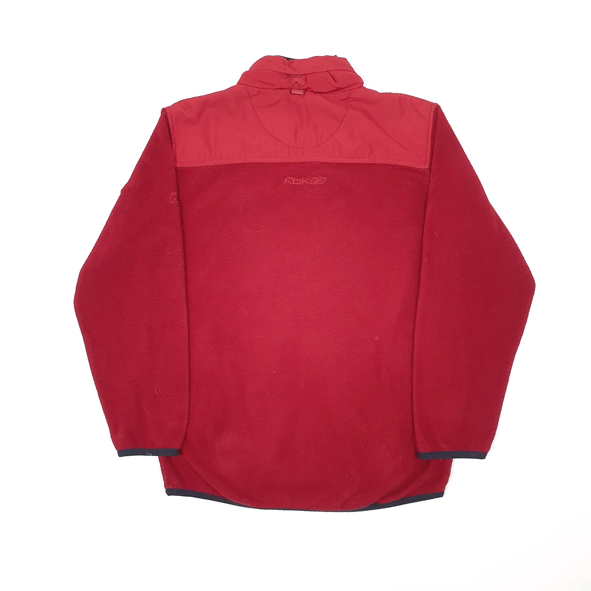 Mens Red Reebok Hooded Full Zip Jumper