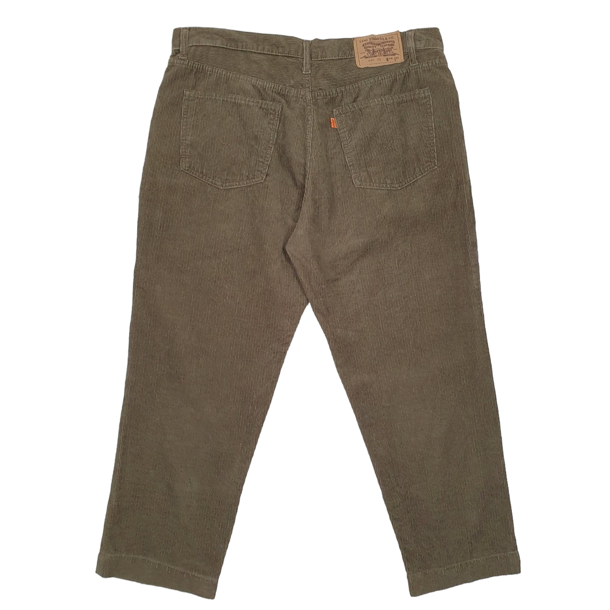 Mens Brown Levis 630 Orange Tab Corduroy Trousers