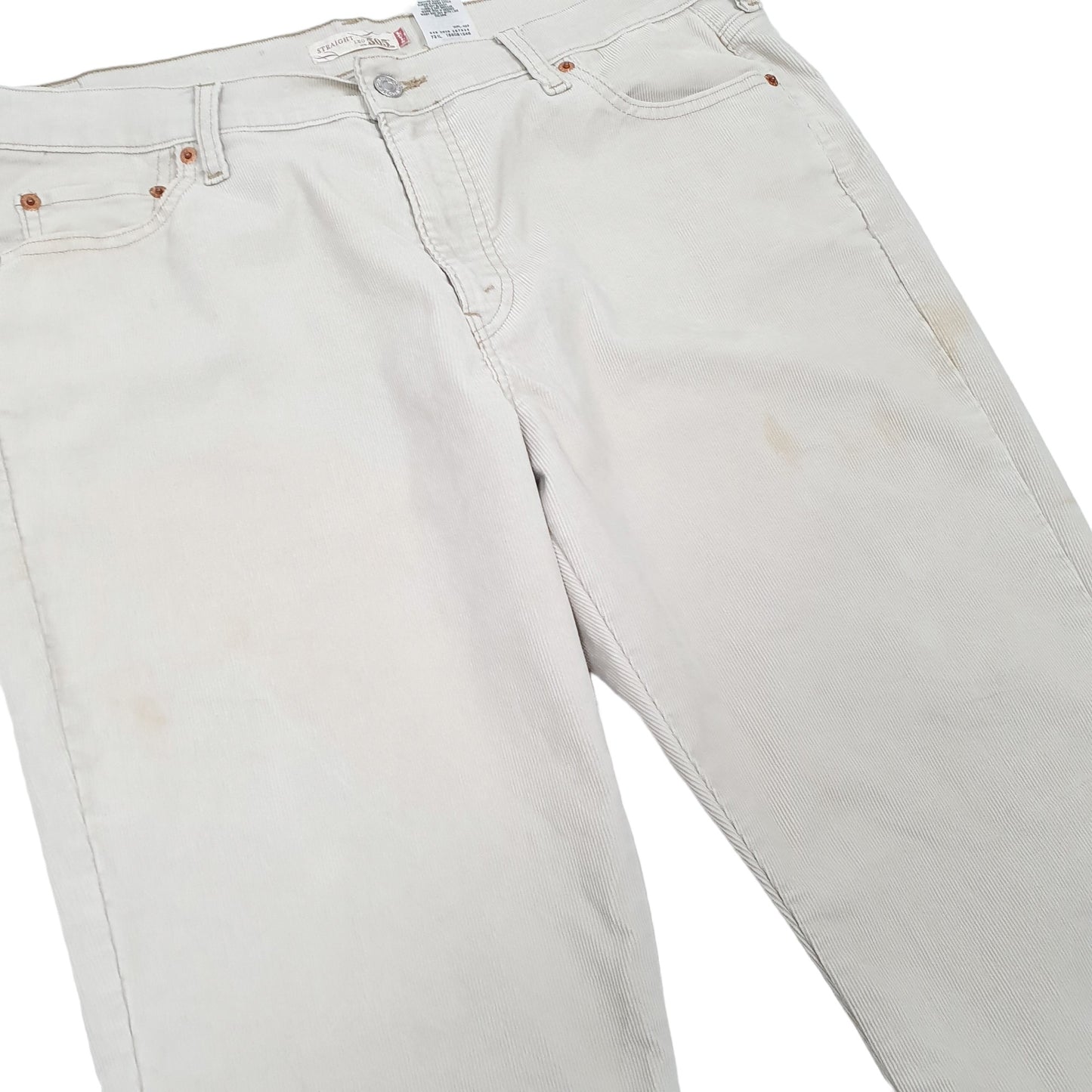 Womens Cream Levis  Corduroy Trousers