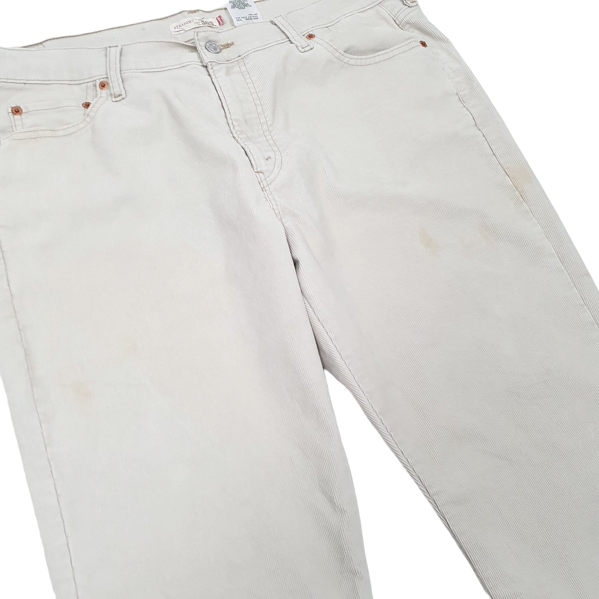 Womens Cream Levis  Corduroy Trousers