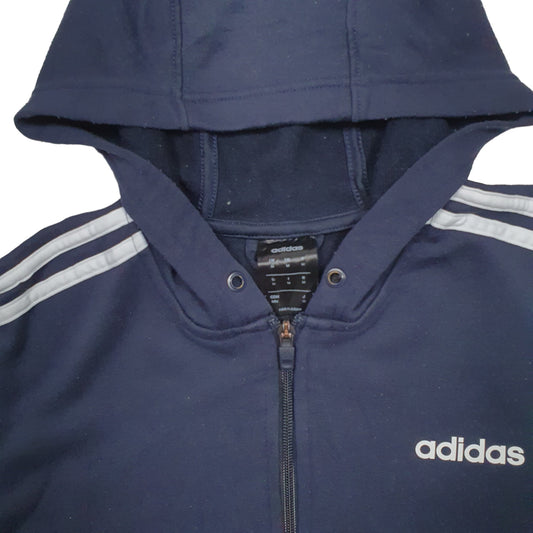 Mens Navy Adidas  Full Zip Jumper