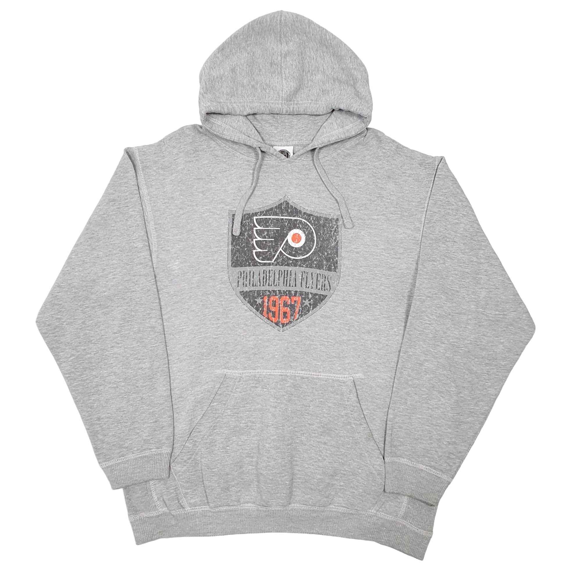 Mens Grey NHL Hockey Philadelphia Flyers Hoodie Jumper
