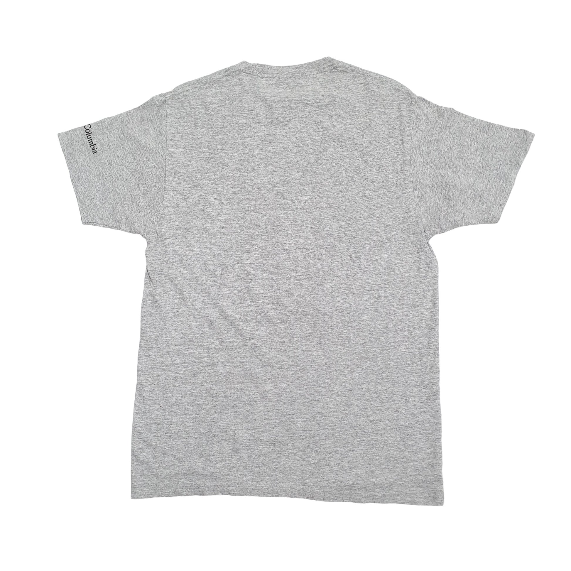 Mens Grey Columbia Sportswear  Short Sleeve T Shirt