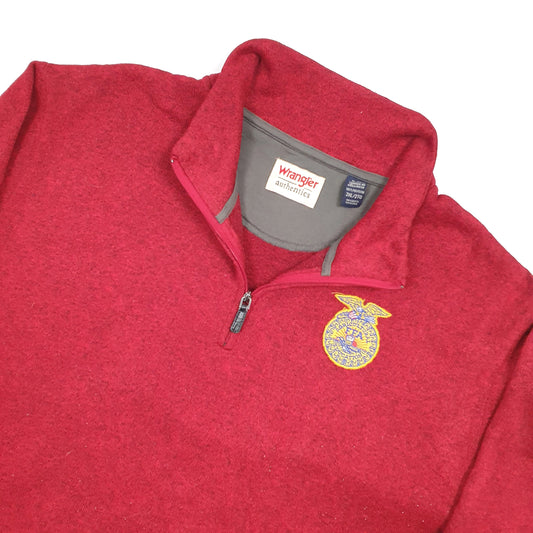 Wrangler Quarter Zip XXL Red