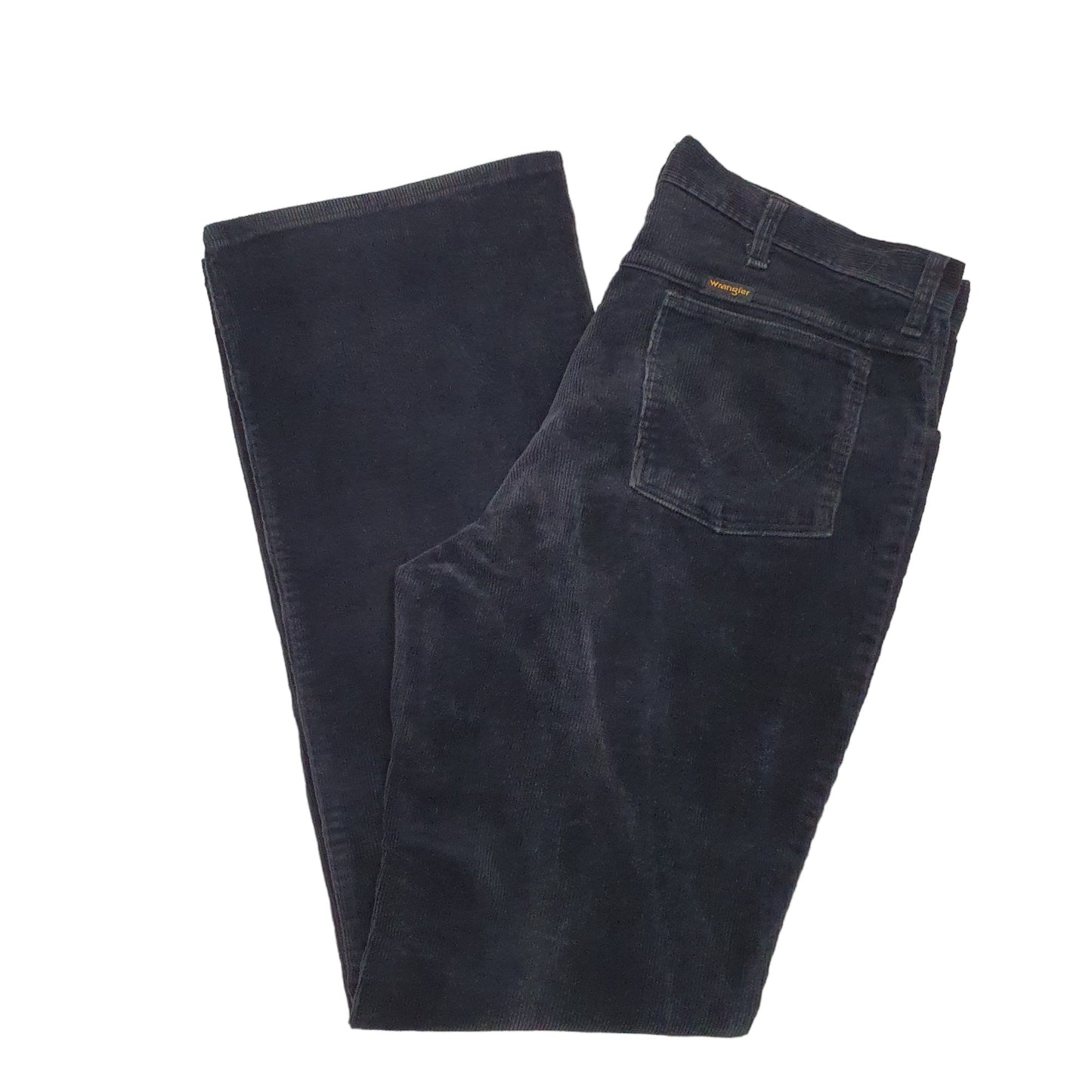 Mens Black Wrangler  Corduroy Trousers
