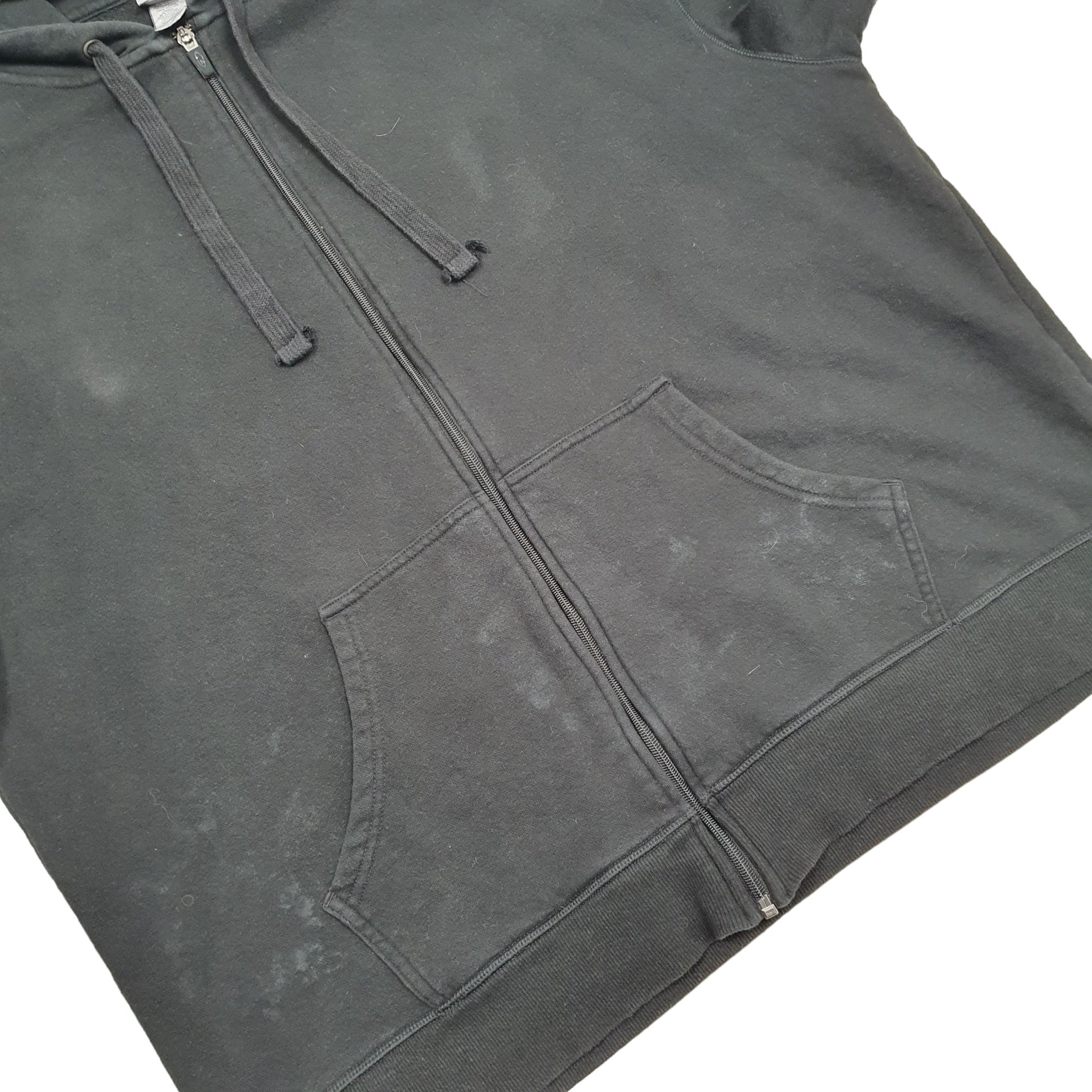 Mens Black Champion  Full Zip Jumper