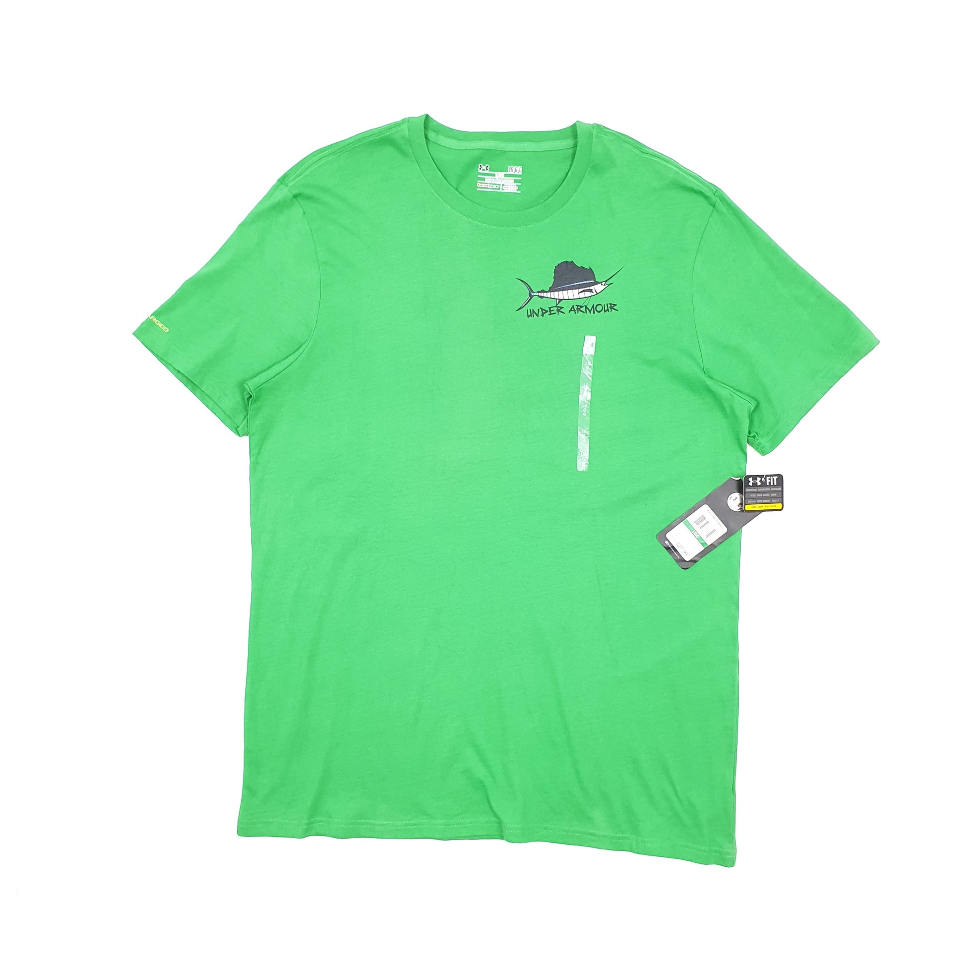 Under Armour Fishing Short Sleeve T Shirt Green