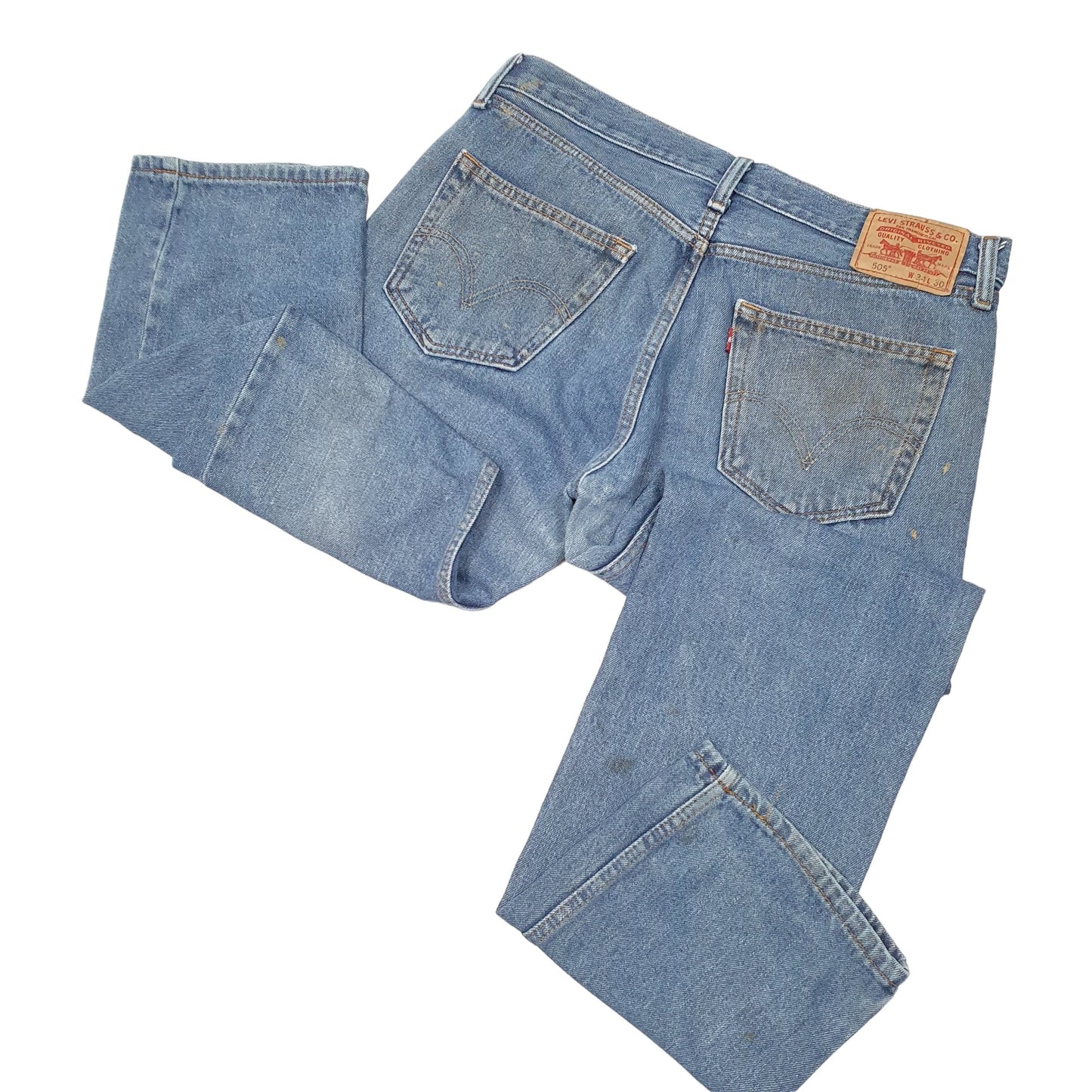 Mens Blue Levis  505 JeansW34 L30