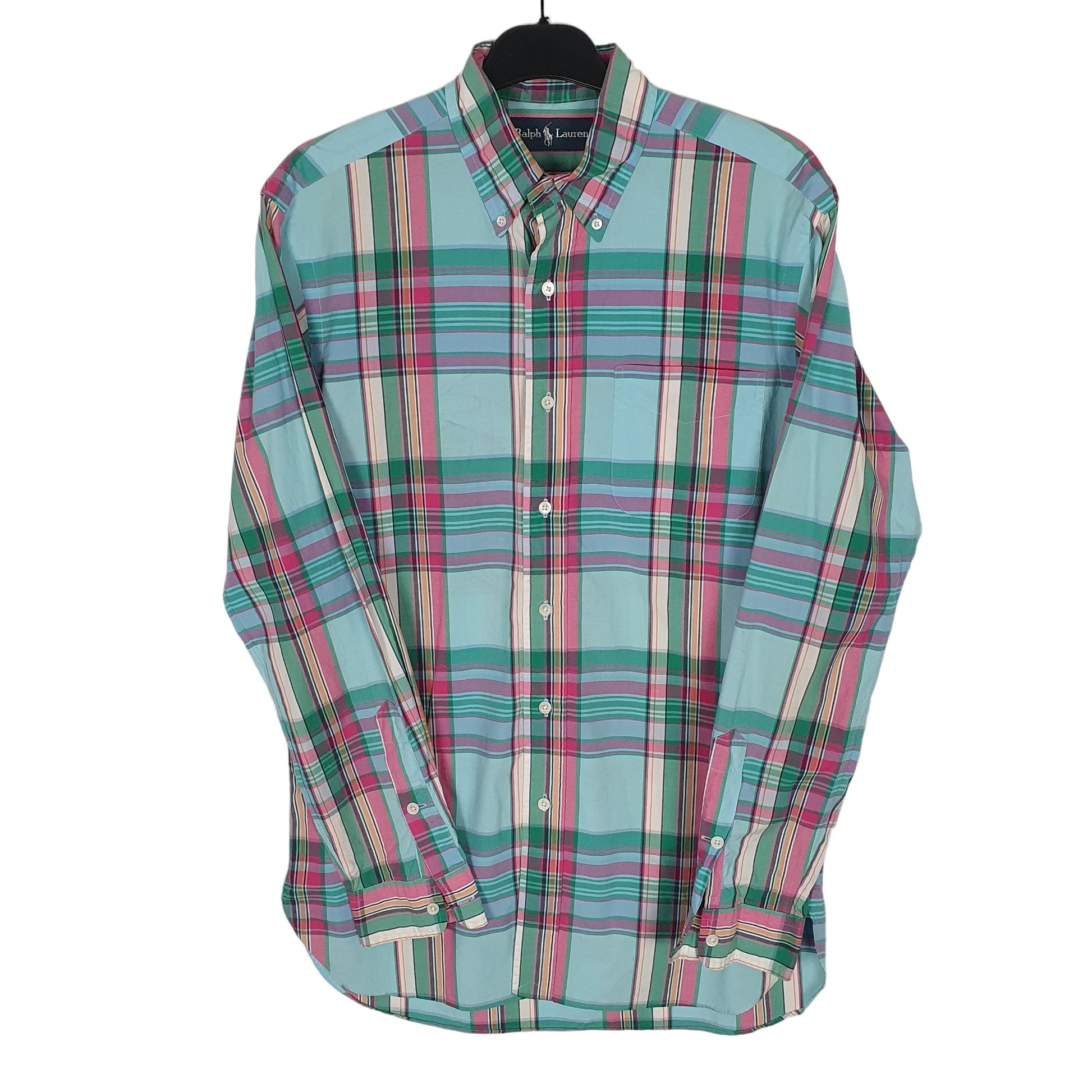 Ralph Lauren Long Sleeve Regular Fit Check Shirt Green