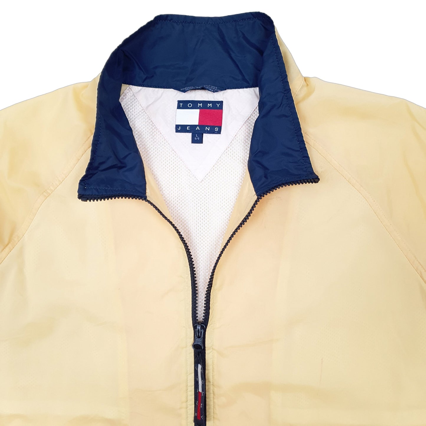 Mens Yellow Tommy Hilfiger Anorak Lightweight Vintage  Coat