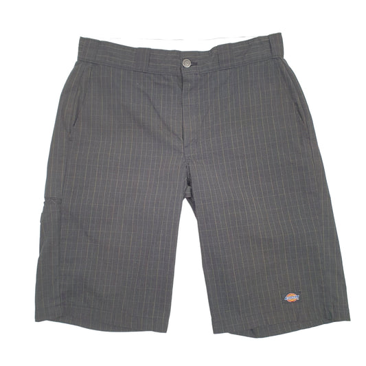 Dickies Tartan Chequered Black Chino Shorts W34 Black