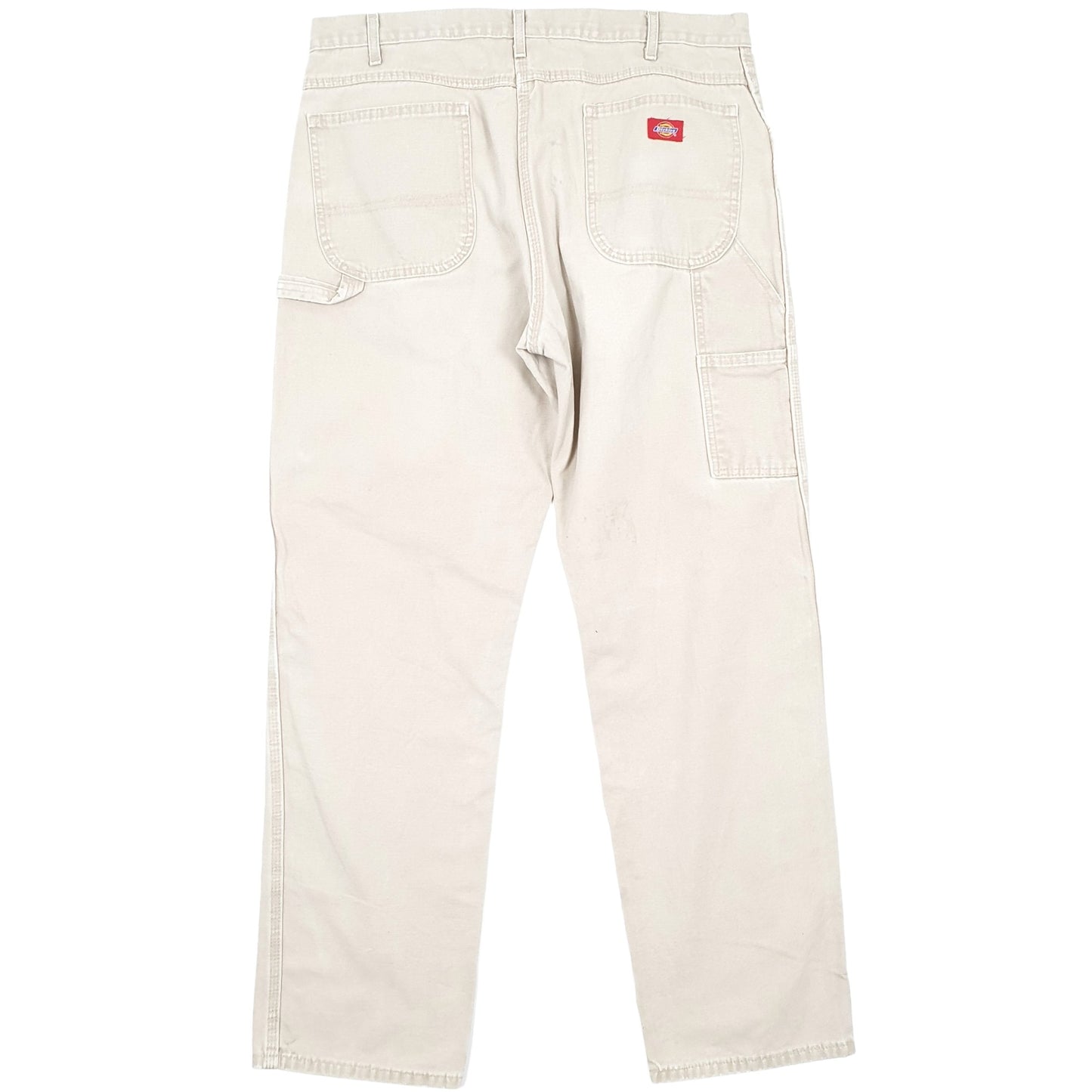 Mens Dickies Cream Carpenter Trousers W38 L34 Cream