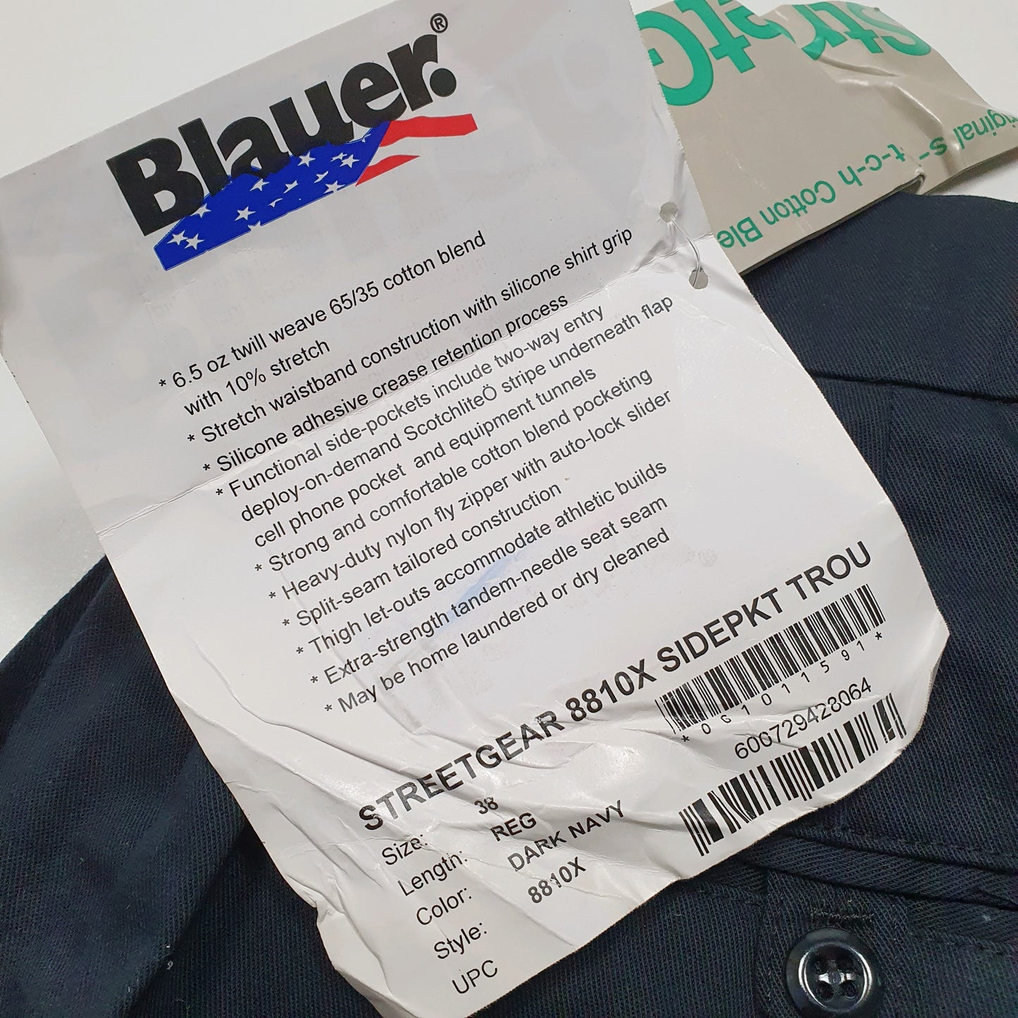 Mens Navy Blauer Combat Pants Street Gear Cargo Trousers