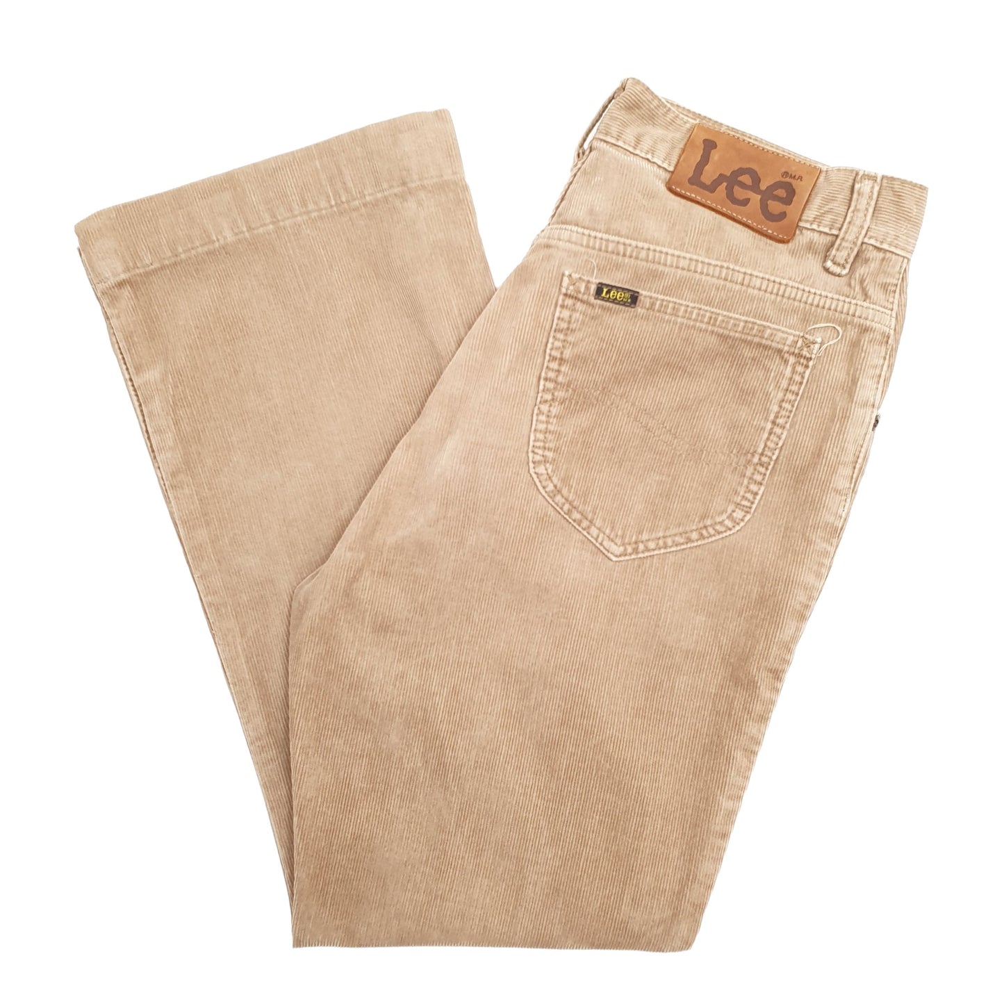 Mens Brown Lee  Corduroy Trousers