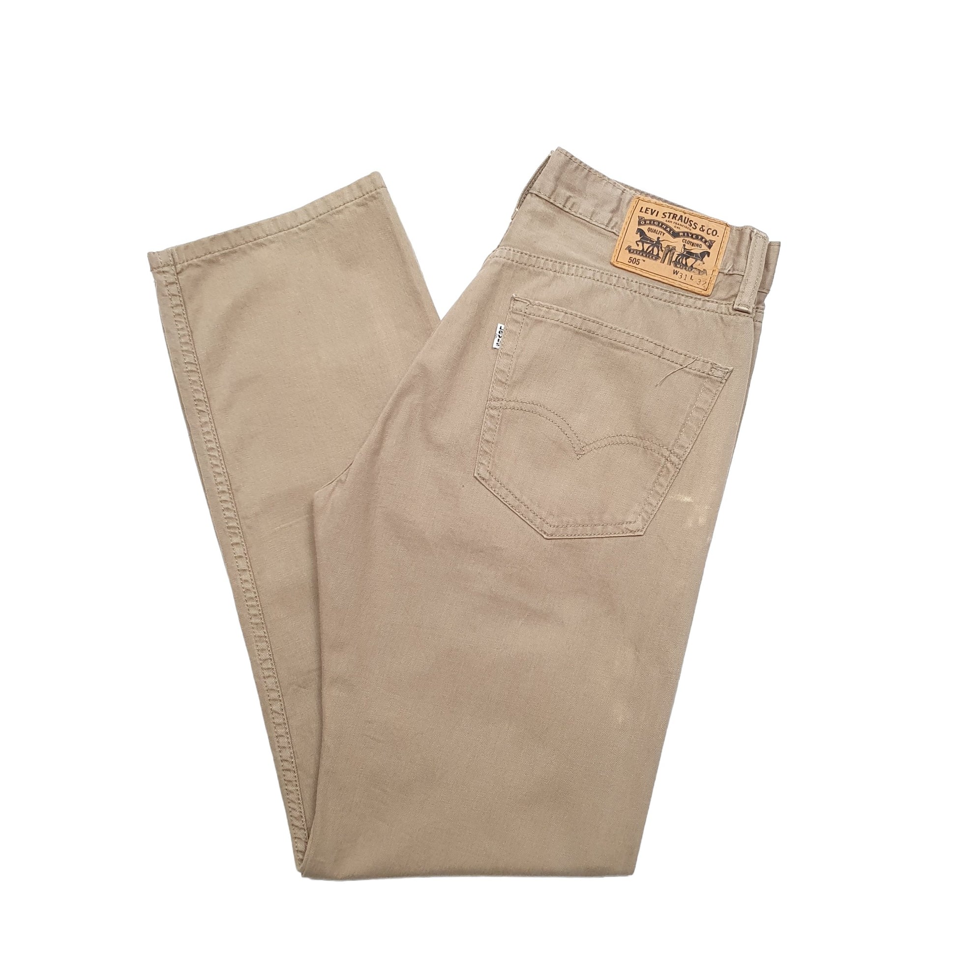 Mens Brown Levis  505 JeansW31 L32