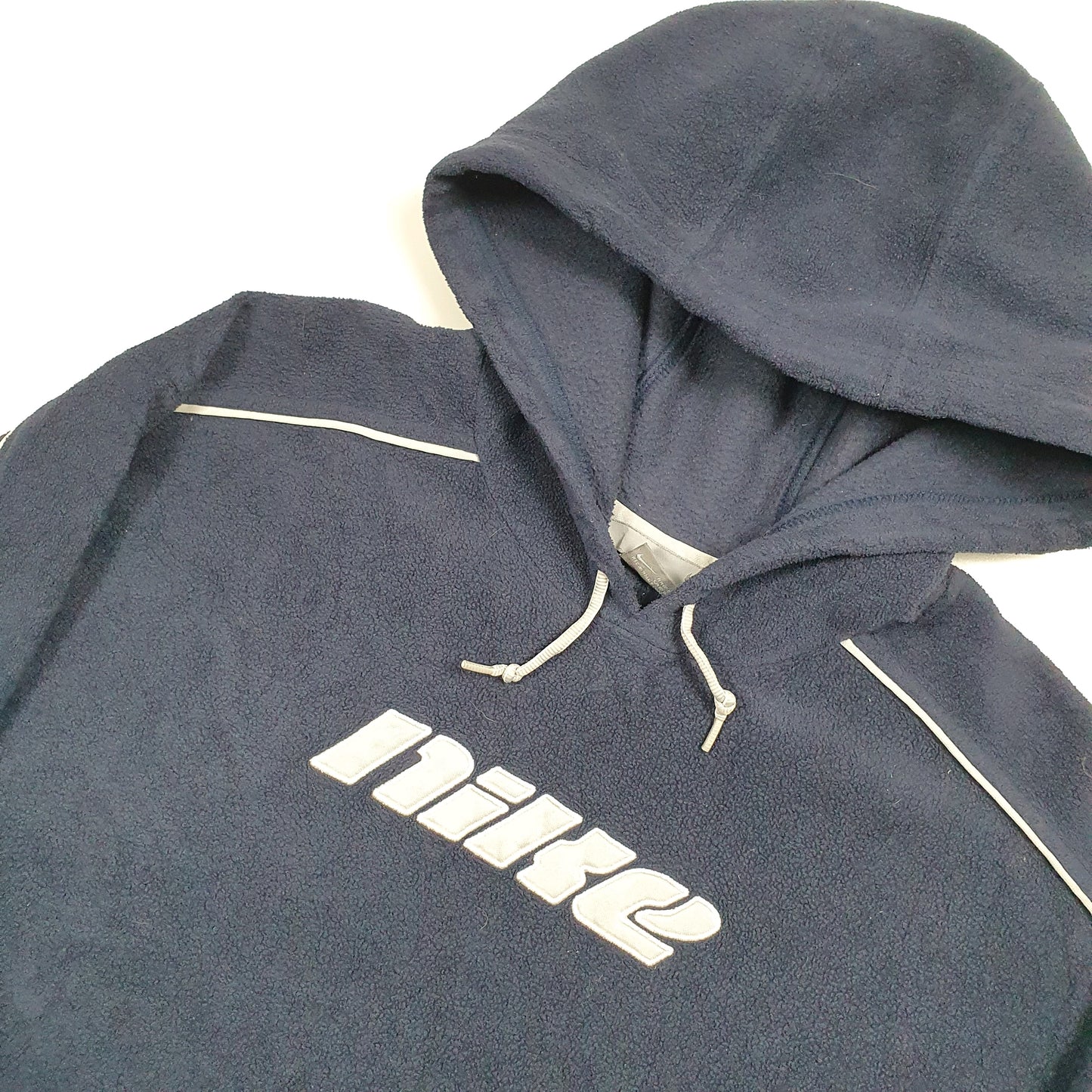 Nike Spellout Hoodie Fleece L Navy