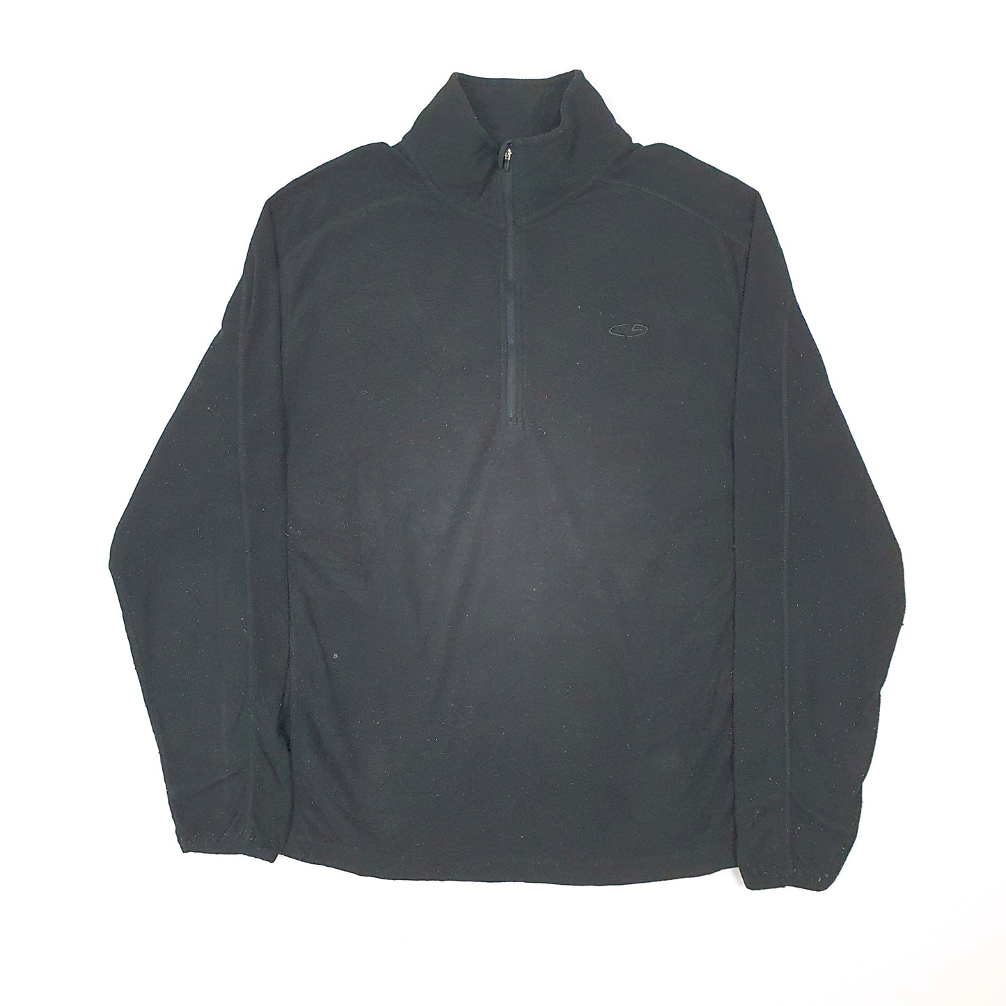 Mens Black Champion  Quarter Zip Jumper