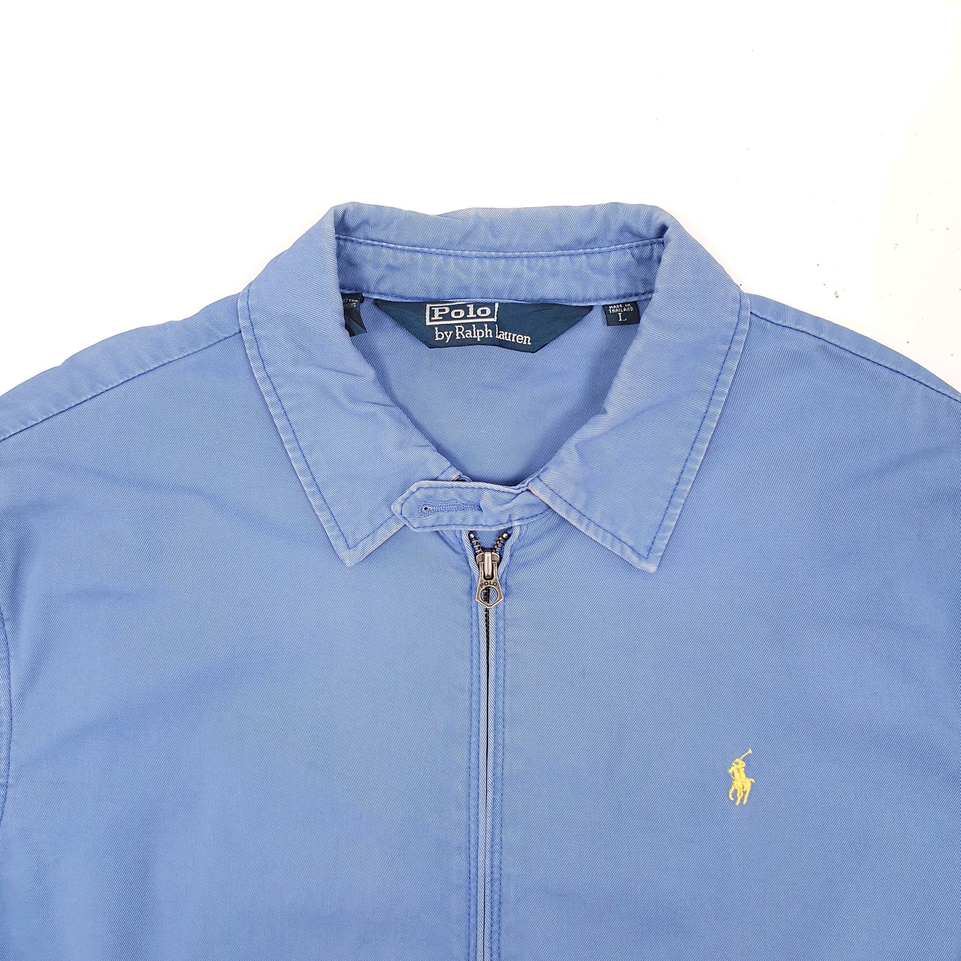 Mens Blue Polo Ralph Lauren Vintage Harrington Jacket Coat
