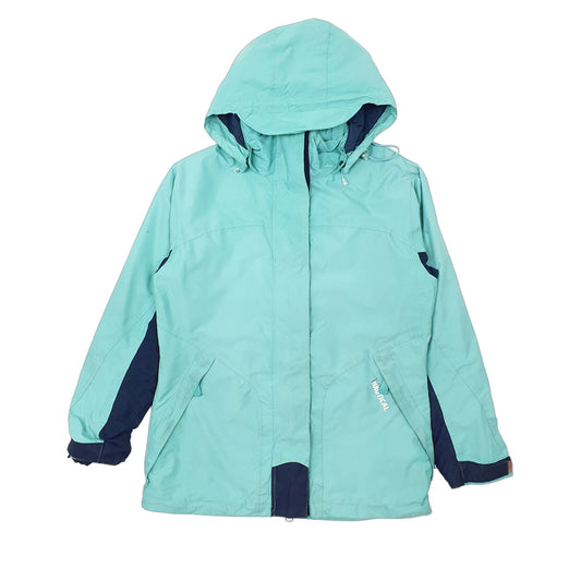 Womens Blue GTI Nautical Getting Hooded Sailing Rain Coat Coat