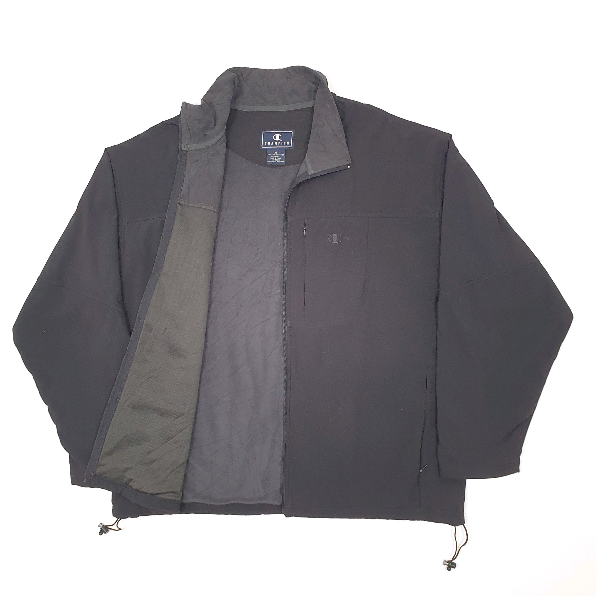 Mens Black Champion   Coat