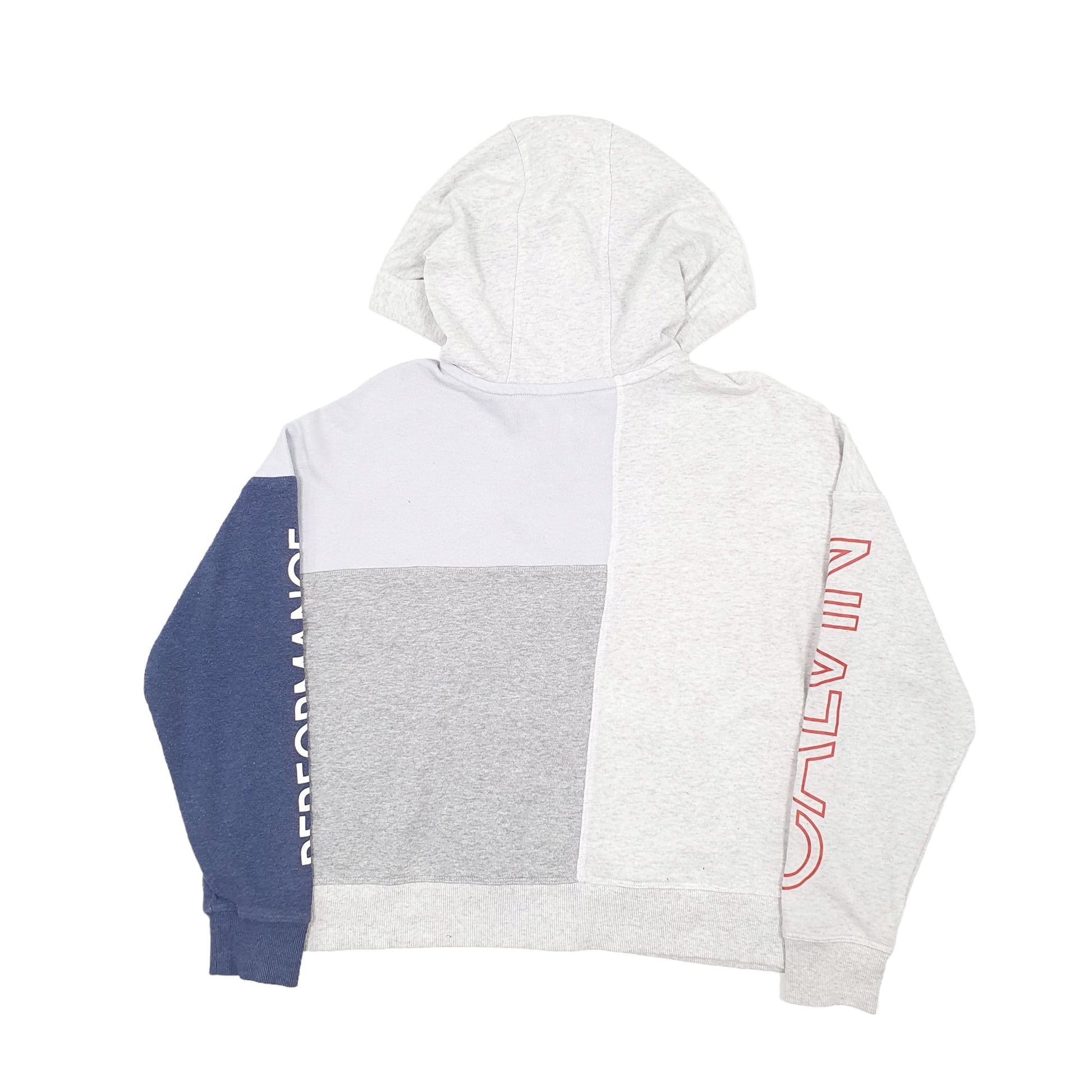 Womens Grey Calvin Klein Performance Crop Top Hoodie Full Zip Jumper