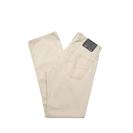 Levis 514 Straight Fit Jeans W32 L31 Cream
