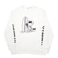 Mens White Levis Snoopy Crewneck Jumper