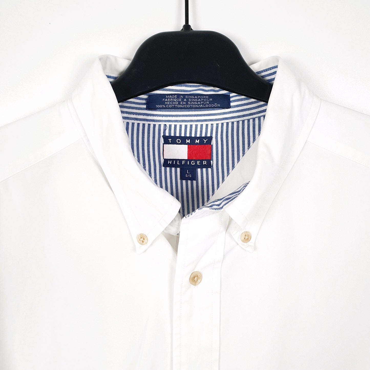 Tommy Hilfiger Long Sleeve Regular Fit Shirt White