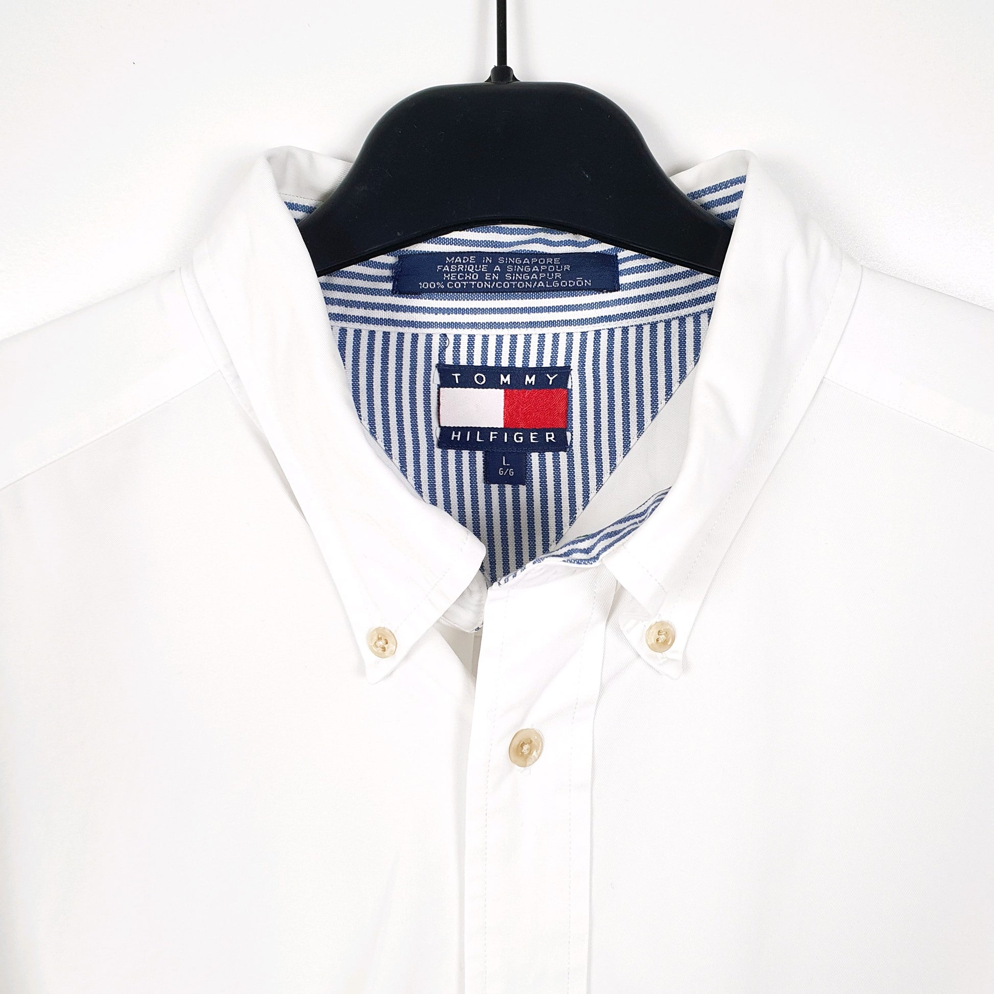 Tommy Hilfiger Long Sleeve Regular Fit Shirt White