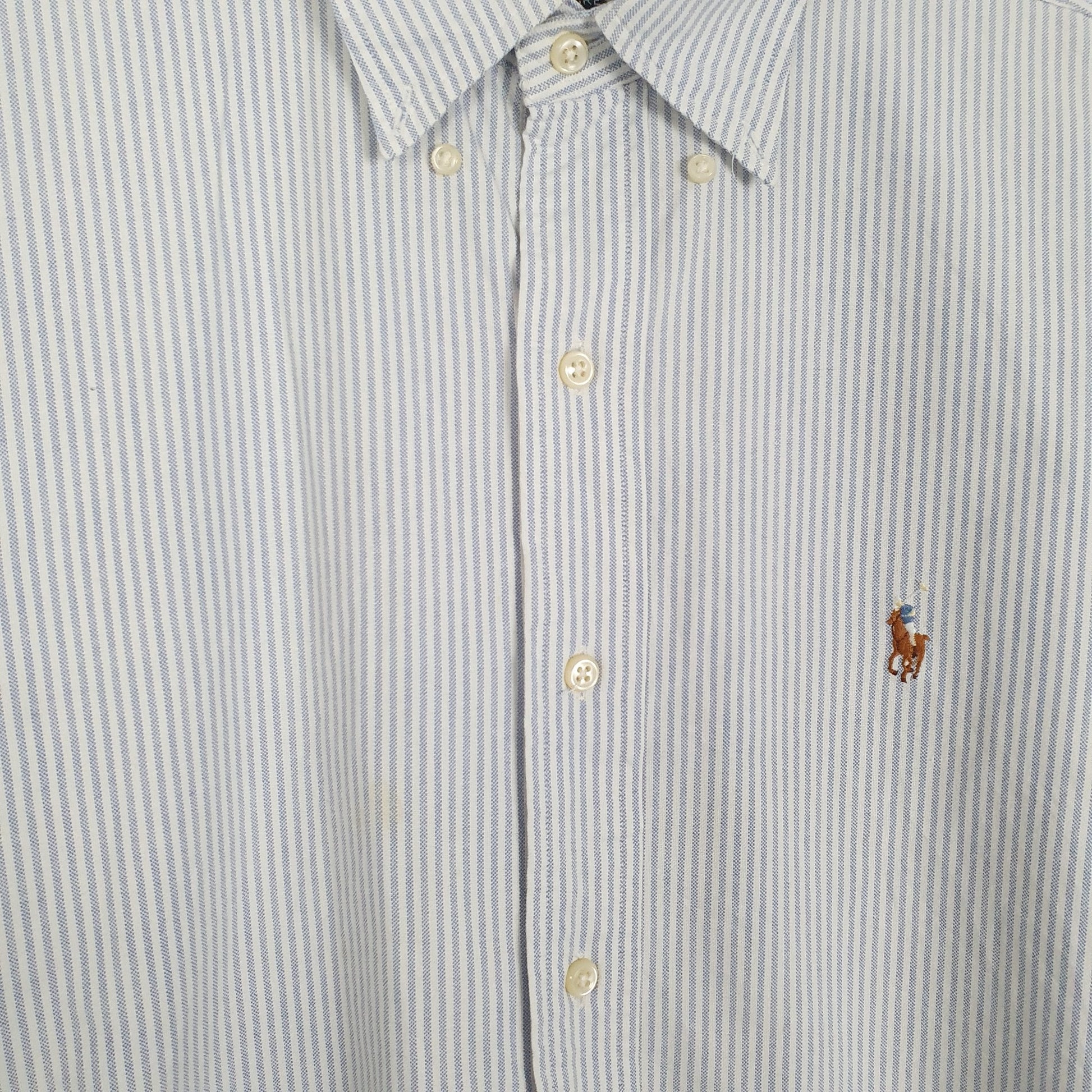 Ralph Lauren Short Sleeve Blaire Fit Striped Shirt Blue
