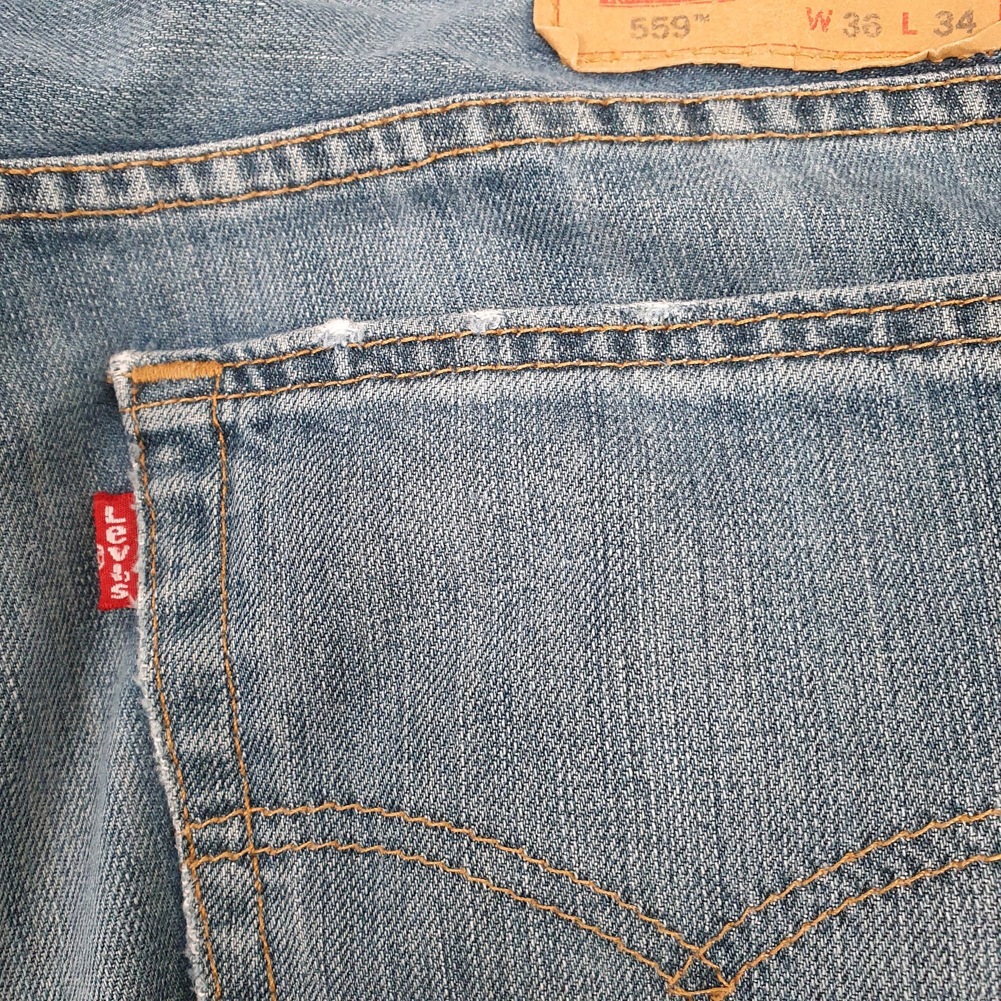 Levis 559 Relaxed Fit Jeans W36 L33 Blue