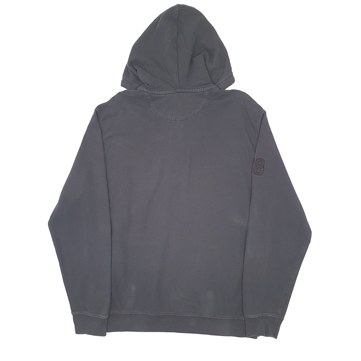 Mens Black Chaps Quarter Zip Hoodie Jumper