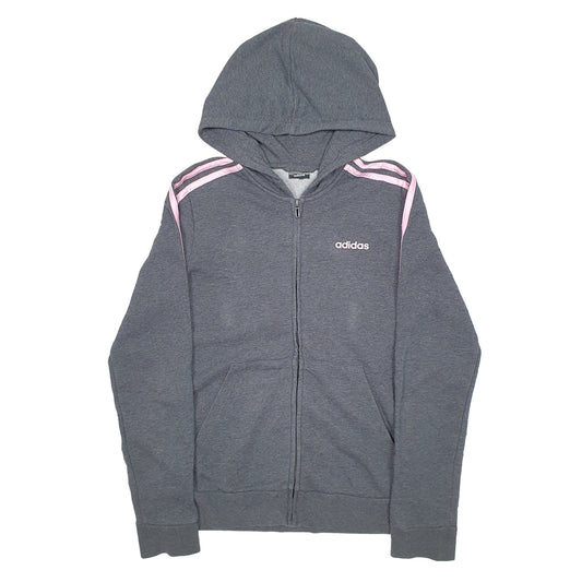 Womens Grey Adidas  Hoodie Jumper