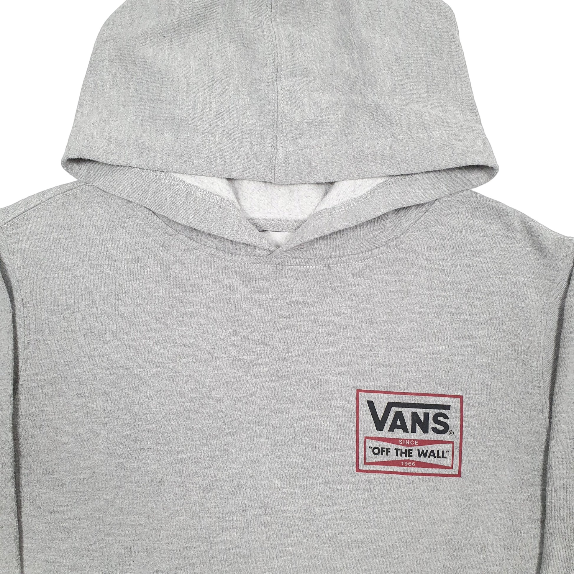 Mens Grey Vans Skateboarding Hoodie Jumper