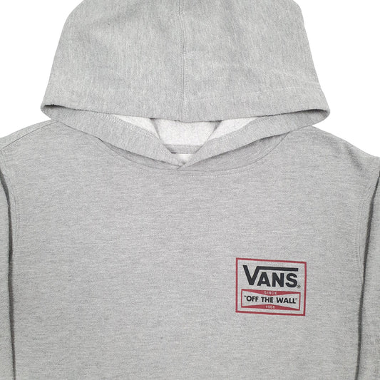 Mens Grey Vans Skateboarding Hoodie Jumper