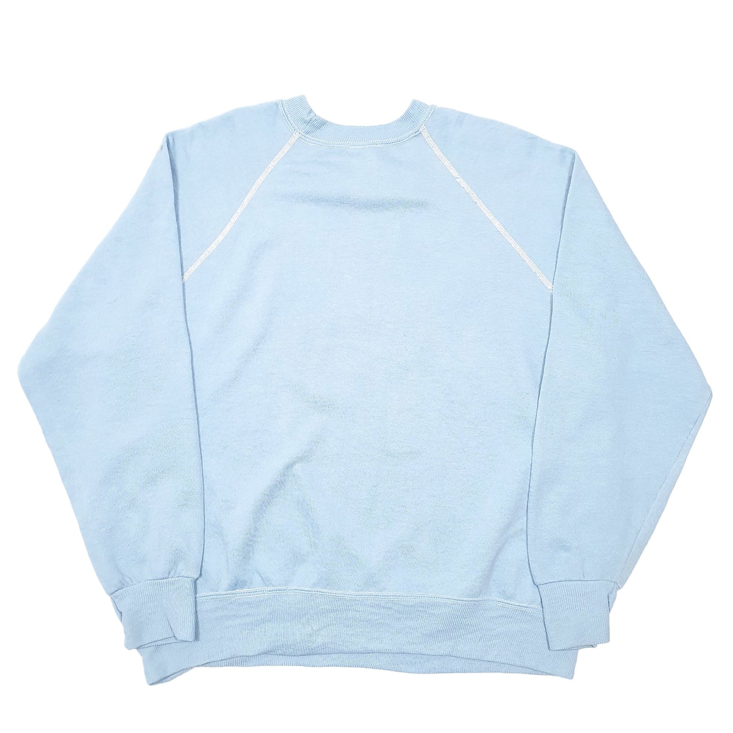 Mens Blue Disney Vintage Mickey Mouse Raglan Sleeve Crewneck Jumper