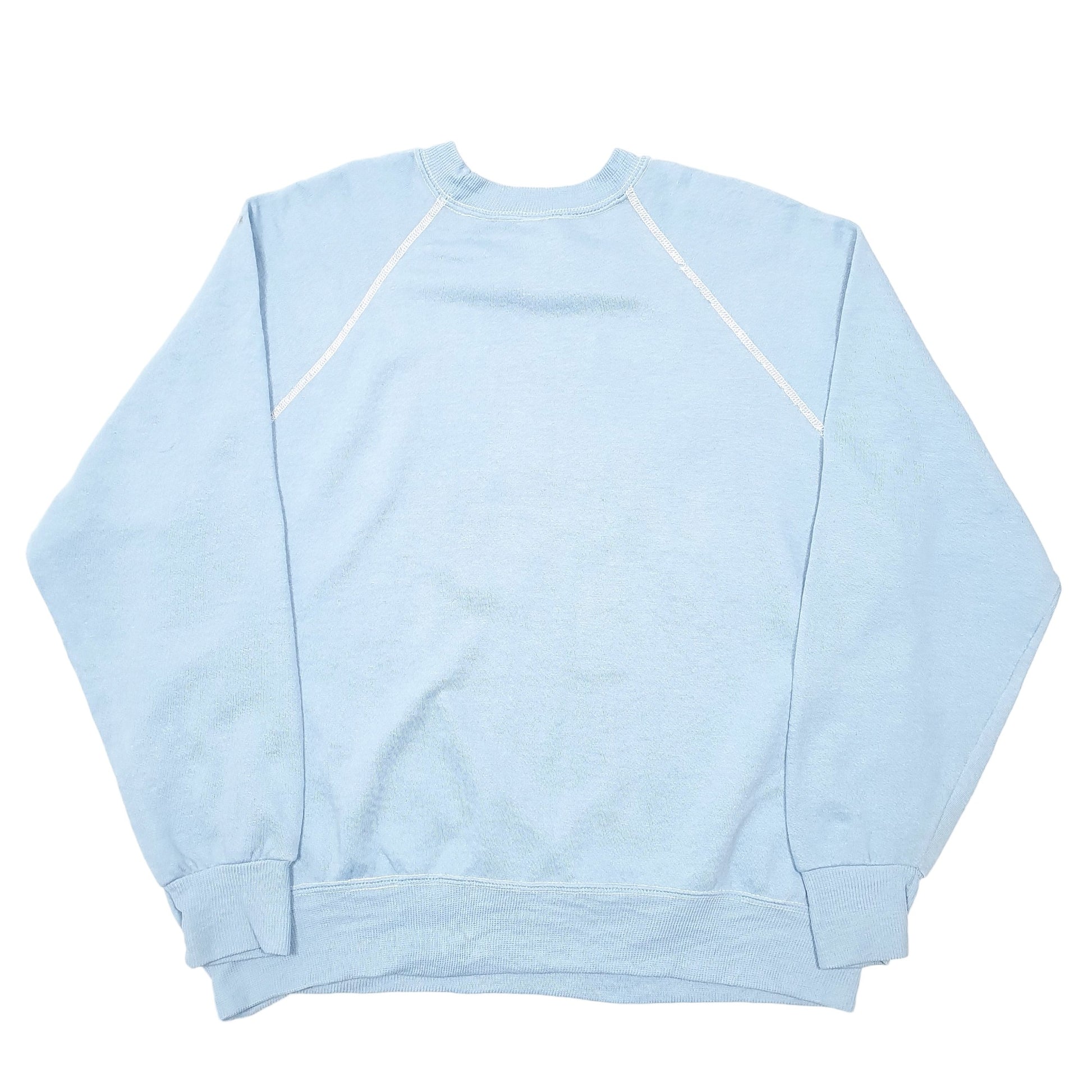 Mens Blue Disney Vintage Mickey Mouse Raglan Sleeve Crewneck Jumper