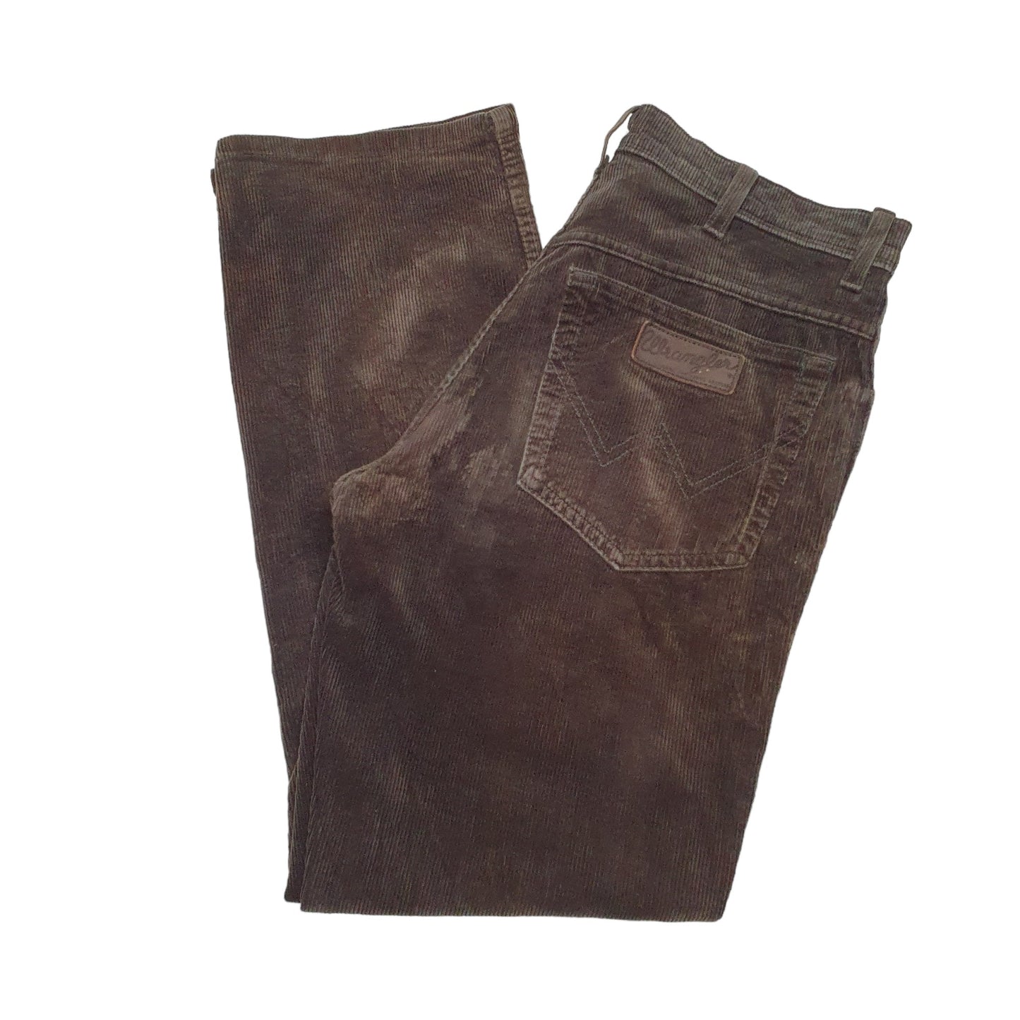 Mens Brown Wrangler Texas Stretch Corduroy Trousers