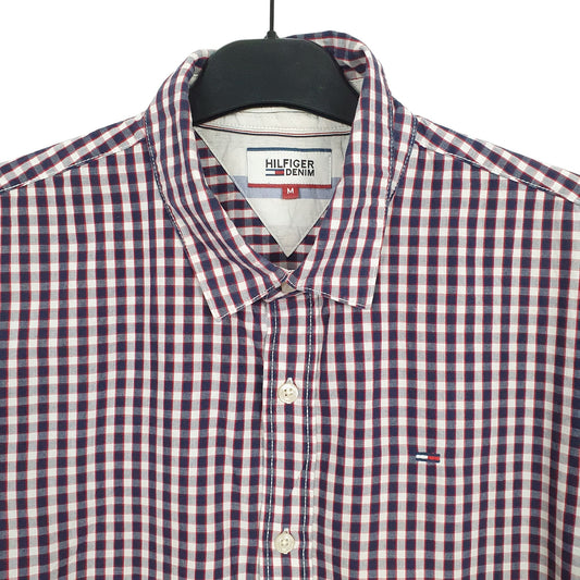 Tommy Hilfiger Short Sleeve Regular Fit Check Shirt Blue