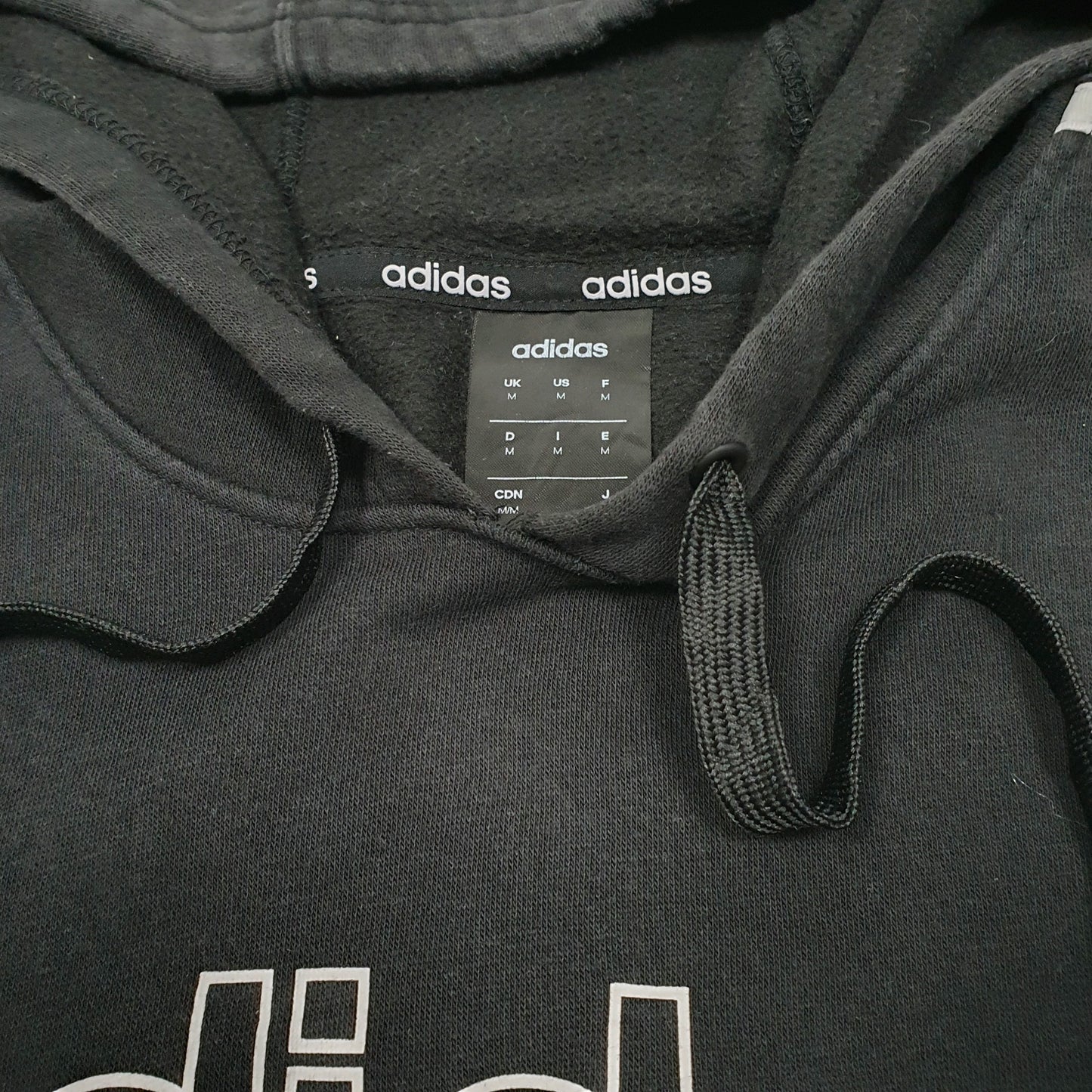 Mens Black Adidas  Hoodie Jumper