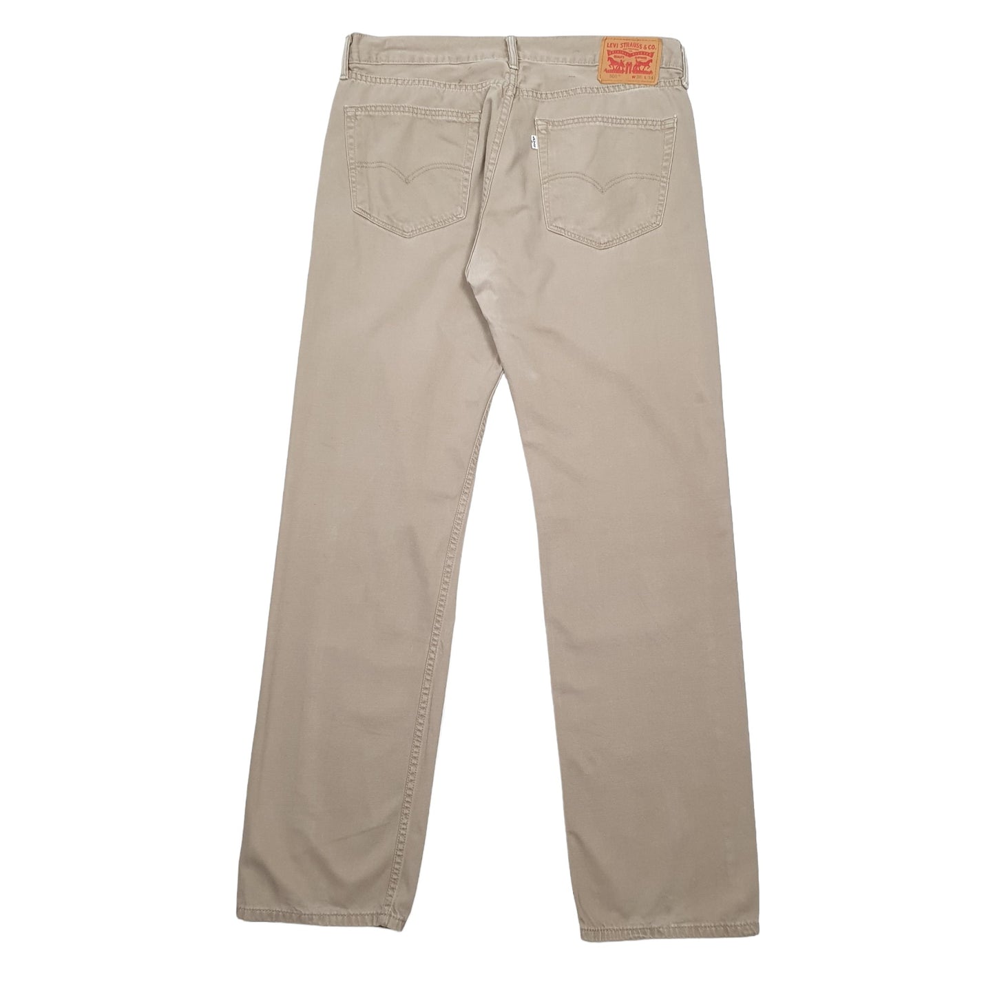 Levis 505 Regular Fit Jeans W36 L34 Beige